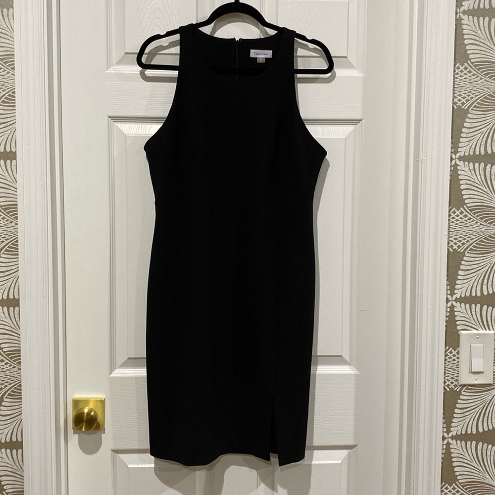 Calvin Klein Sleeveless, Black Shift Dess